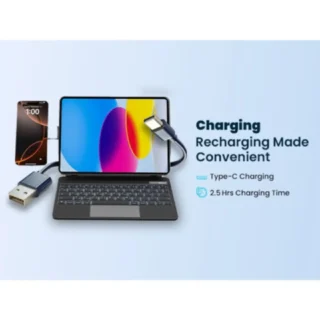 Powerology Dynaboard Wireless Keyboard Case for iPad Pro 11" (M4), MagSafe Phone Holder product image — product view 3