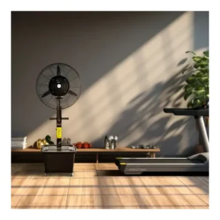 Powerology Industrial Fan Mist Spray & Humidifier - Black product image — product view 3