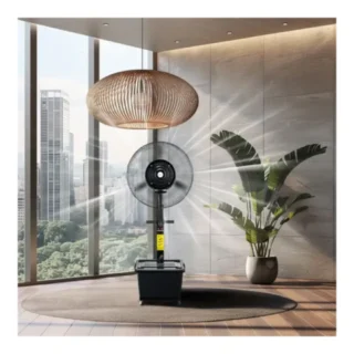 Powerology Industrial Fan Mist Spray & Humidifier - Black product image — product view 4