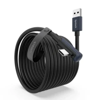 Syntech USB A To USB Cable 20ft/6m Compatible With Quest 2/3 - Black product image