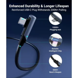 Syntech USB A To USB Cable 20ft/6m Compatible With Quest 2/3 - Black product image — product view 2