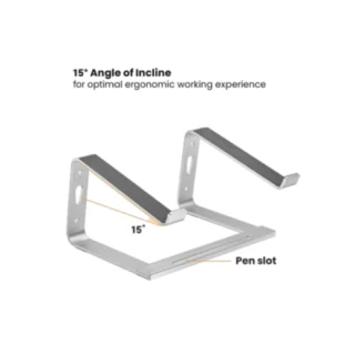 Lumi Ventilated Ultra-Slim Aluminum Laptop Stand LPS03-17 product image — product view 3
