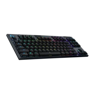 Logitech G915 TKL Ten Keyless Light Speed Wireless RGB Mechanical Gaming Keyboard - Clicky product image — product view 2