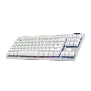 Logitech Pro X Tkl Lightspeed Wireless Mechanical Rgb Gaming Keyboard - White product image — product view 2
