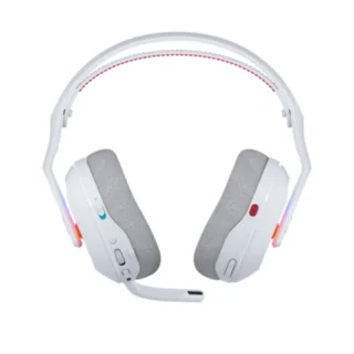 Logitech Astro A20 X Lightspeed Wireless Gaming Headset With Playsync Audio And Lightsync Rgb - White product image — product view 2