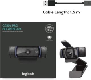 LOGITECH C920S PRO HD WEBCAM (1080P 30FPS) product image — product view 2