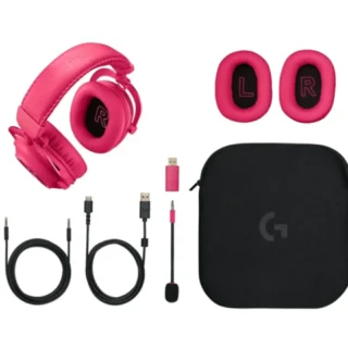 Logitech Pro X2 Lightspeed Wireless Gaming Headset - Magenta product image — product view 4