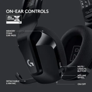 LOGITECH G733 LIGHTSPEED WIRELESS RGB GAMING HEADSET - BLACK product image — product view 4