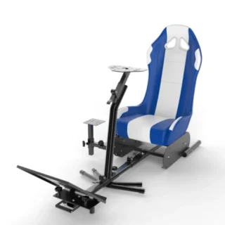 GAMESEAT GY017 Racing Simulator Cockpit Seat – White/Blue product image