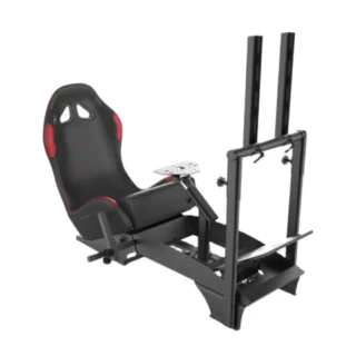 Gameseat GY-Extreme Racing Simulator Cockpit with Monitor Mount – Black/Red | Fully Adjustable Steel Frame & Sport Seat GY046-2 product image