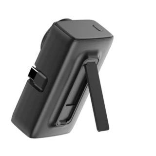 Engage Portable Dual Port Lightning/USB-C & Watch Charging Power Bank (5000mAh)(18W/H)-Black — product view 3