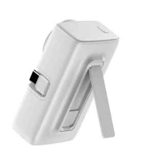Engage Portable Dual Port Lightning/USB-C & Watch Charging Power Bank (5000mAh)(18W/H)-White — product view 3