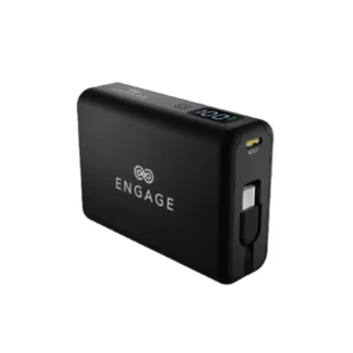 Engage Compact Wireless Magnetic Power Bank 10000 mAh with USB-C Cable & LED Display PD 45W(37W/H)
