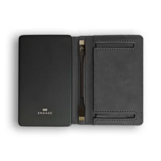 Engage 5000 mAh Magnetic Power Bank Wallet (Black)