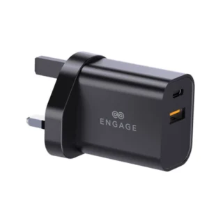 Engage Dual Port 30W GaNii PD Fast Charger/Adapter With Interchangeable Adapter