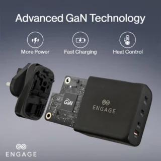 Engage 200W PD GaN Charger/Adapter Black — product view 3