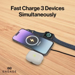 Engage Foldable Magnetic 3-In-1 Wireless Charger — product view 3