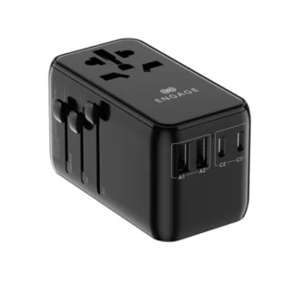 Engage 65W Universal Travel Adapter (Dual USB-C/A Ports)(C Cable) — product view 2