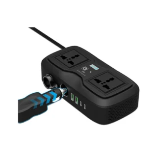 Engage 200W Portable Car Inverter With Dual Ac Sockets And 4 Ports - N6Au — product view 2