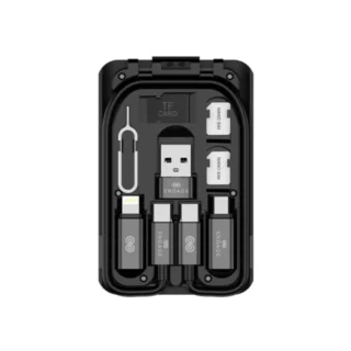 Engage 6 In 1 Multi-Functional USB Cables Box With Sim Card Accessories — product view 2
