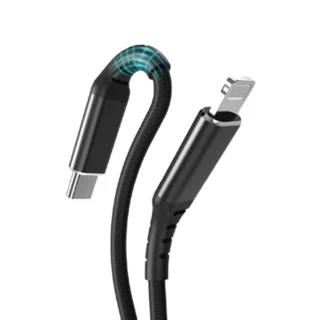 iEngage USB-C To Lightning Cable (1Meter)(Black) — product view 2