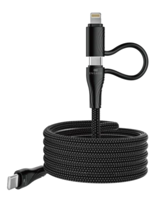 Engage Magnetic PD 60W USB-C Cable With Lightning Adapter Black - Ezdf