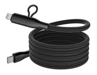 Engage Magnetic PD 60W USB-C Cable With Lightning Adapter Black - Ezdf — product view 2