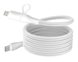 Engage Magnetic PD 60W USB-C Cable With Lightning Adapter White - Xdcg — product view 2