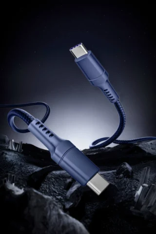 iEngage Fast Charging 240W USB-C To USB-C Cable (Blue) — product view 2
