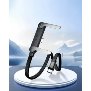 iEngage T-AngLED 240W 2-In-1 USB-C Cable With Phone Stand Bracket ( 1.5 Meter ) — product view 2
