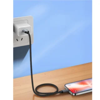 iEngage Braided USB -A To USB -C Cable( USB 3.2) (3M) (Black) — product view 2