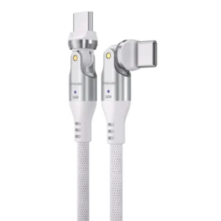 iEngage 240W Rotating Head USB-C Cable(48V/5A) (White)