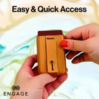 Engage Magsafe Wallet With Finger Grip Holder - Brown — product view 2