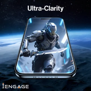 iEngage iPhone 17 Pro Tempered Glass Screen Protector With Applicator — product view 3