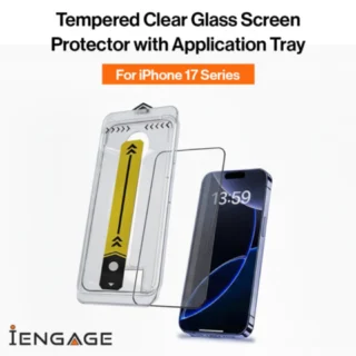iEngage iPhone 17 Pro Max Tempered Glass Screen Protector With Applicator — product view 2