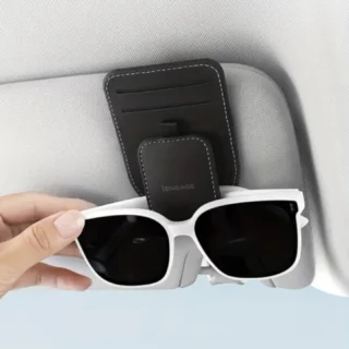 iEngage Car Sunvisor Holder (Black) — product view 3