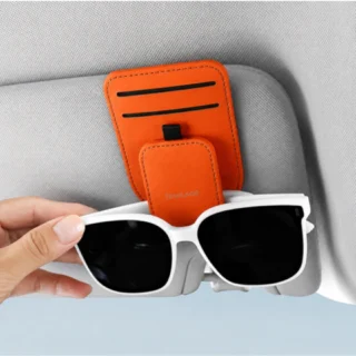 iEngage Car Sunvisor Holder (Orange) — product view 3
