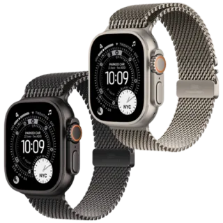 Apple Watch Ultra 3 GPS + Cellular 49mm Natural Titanium Case with Titanium Milanese Loop