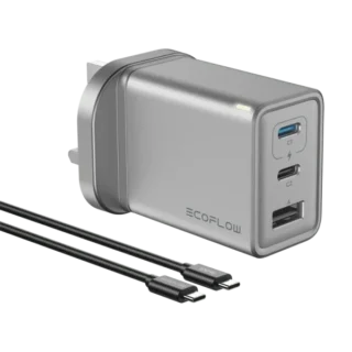 Eco Flow RAPID 65W Ga N Charger with 100W Cable - Charger