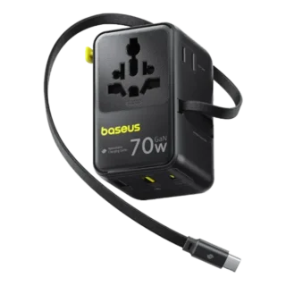 Baseus Ener Core CG11 Universal Travel Adapter 2AC+2U+2C 70W in Kuwait