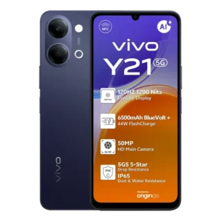 vivo Y21 5G (4GB+4GB RAM | 256GB) - Black