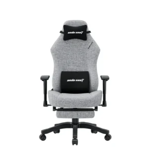 Andaseat Luna Pro Series Gaming Chair With Footrest - Grey Fabric