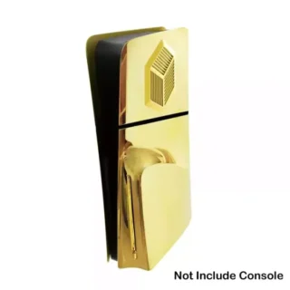 Replacement Faceplate For PS5 Console Slim Disk Version - Electroplated Gold