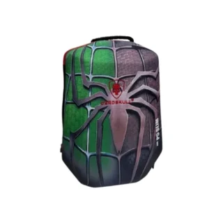 DEADSKULL PS5 Slim Protective Backpack - Green & Purple Spider Armor Edition