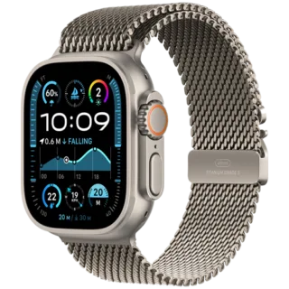 Apple Watch Ultra 2 GPS + Cellular 49mm with Titanium Milanese Loop (Middle East Version)