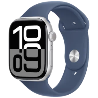 Apple Watch Series 10 GPS + Cellular 46mm with Sport Band - Middle East Version Silver - Denim