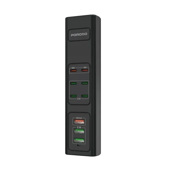 Porodo 85W Multi-Port USB Charging HUB - Black product image