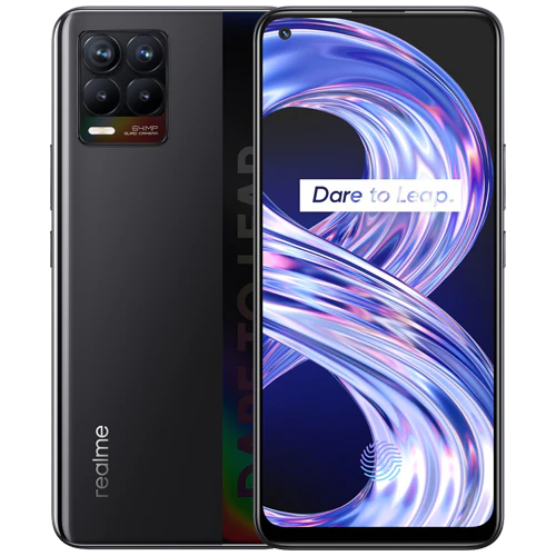 realme 8 (8GB+128GB) - Cyber Black realme 8 (8GB RAM | 128GB) - Image 1