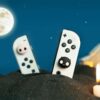 GeekShare Pink Skull Silicone Thumb Grip Caps for Switch 2 - Black & Pink product image — product view 3