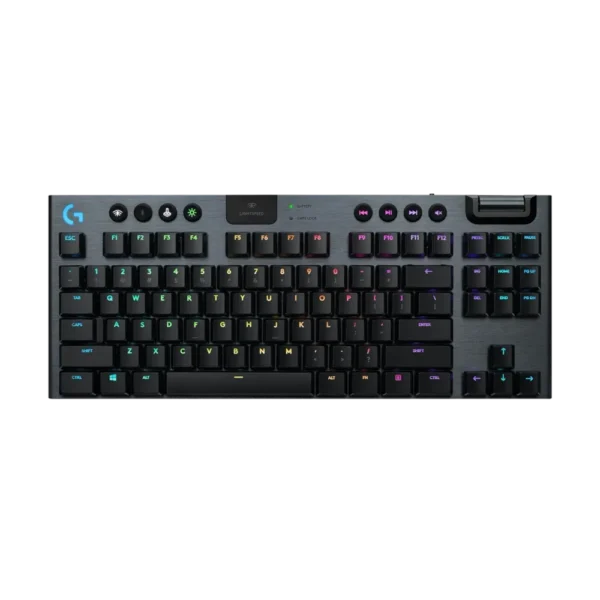 Logitech G915 TKL Ten Keyless Light Speed Wireless RGB Mechanical Gaming Keyboard - Clicky product image